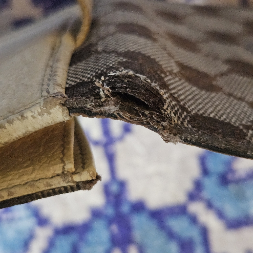 Gucci Monogram Eclipse Wallet Compact Canvas Leat… - image 7